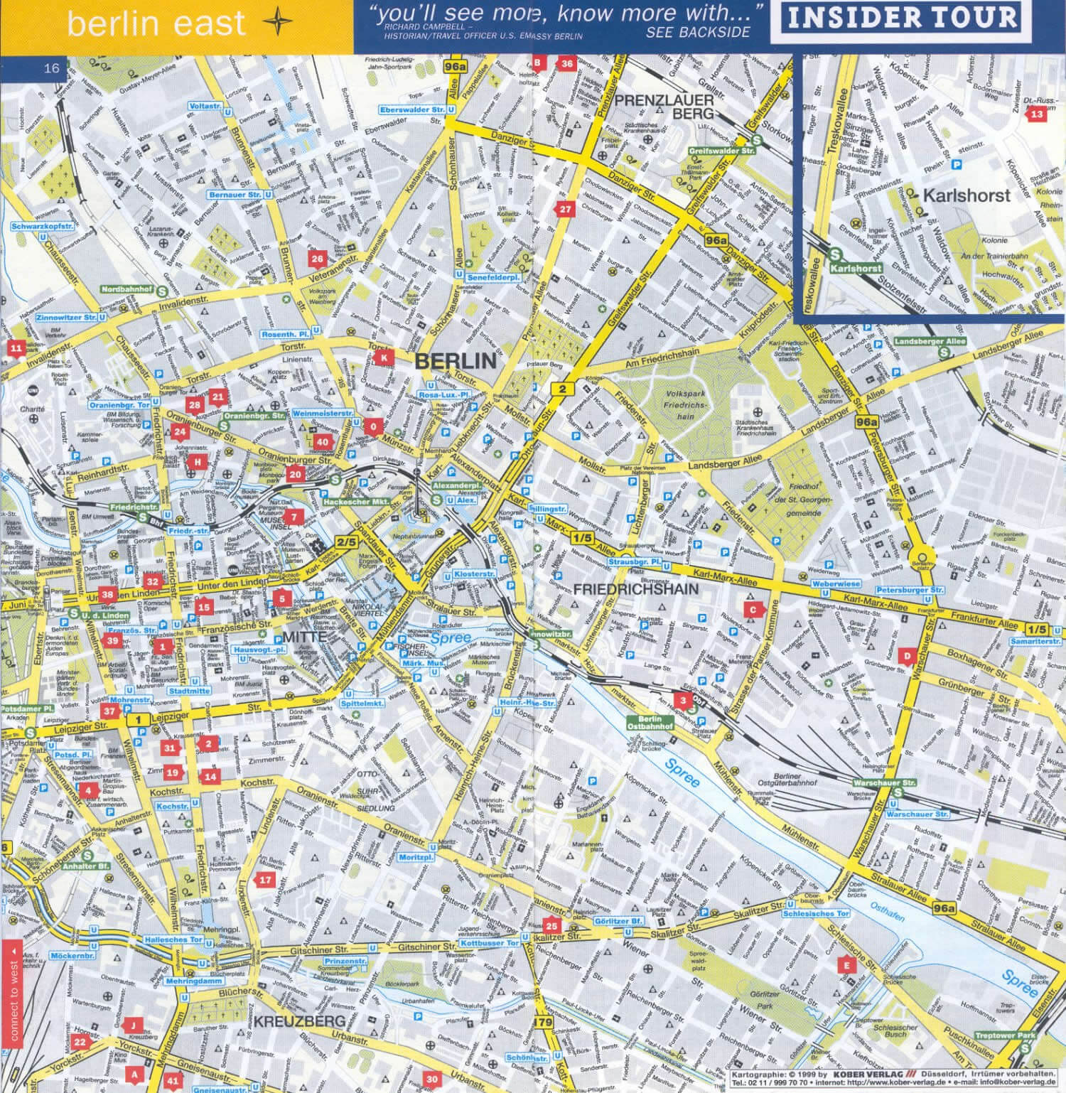Berlin touristique carte
